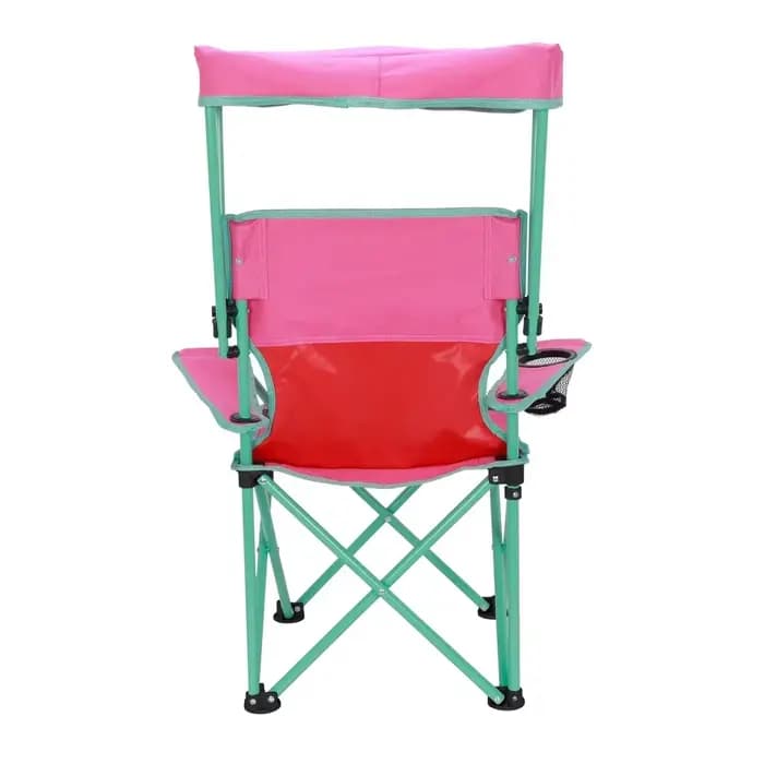 Chaise de camping à baldaquin pour enfants, serrure de sécurité, chaise d'extérieur Portable avec au