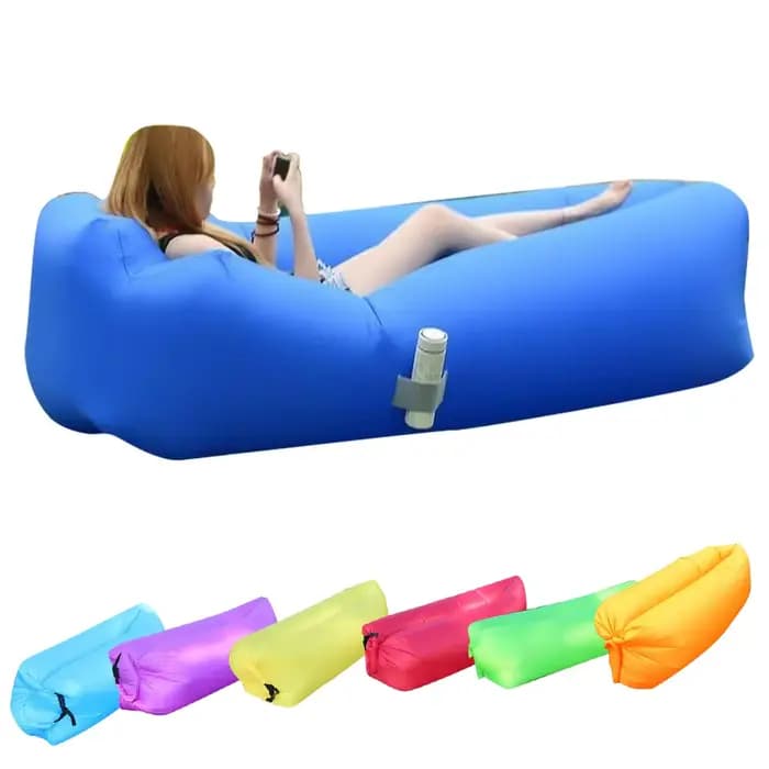 Sac de canapé gonflable paresseux d'air extérieur, canapé de Camping Portable, sac de couchage à Air