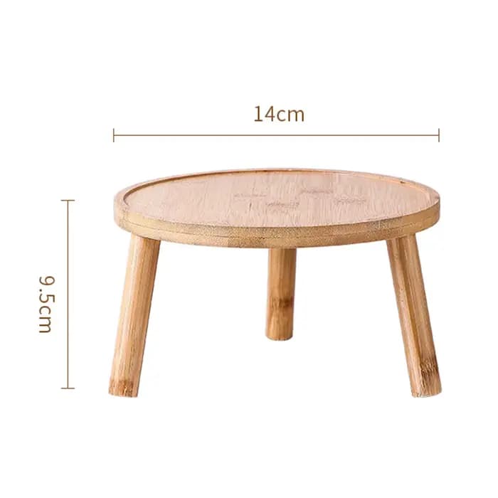 1Pc Mini tabouret en bois plante support plante tabouret bonsaï support plante Pot Riser support Pot