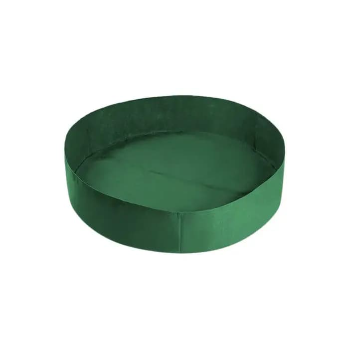 Jardinière en tissu noir vert rond 60x20cm 90x30cm