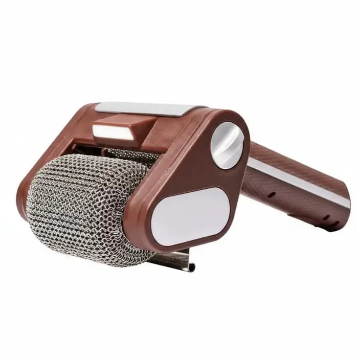 Brosse de nettoyage pour barbecue en acier inoxydable, brosse à rouleaux pour gril électrique, bross