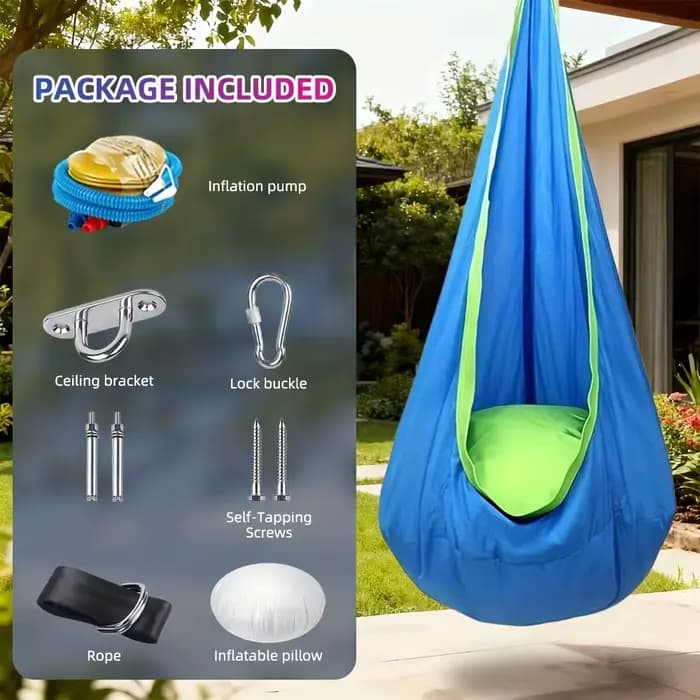 Hamac suspendu léger et portable avec coussin gonflable | Capacité de charge élevée | Avec sac d