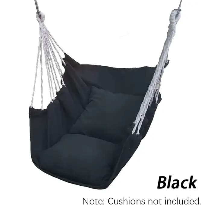 Hamac de camping extérieur portable, balançoire en toile, chaises à bascule paresseuses pour jardin,