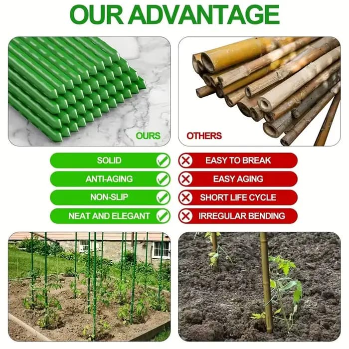 Paquet de 20 piquets de Support pour plantes polyvalents «robuste croissance», treillis de légumes e