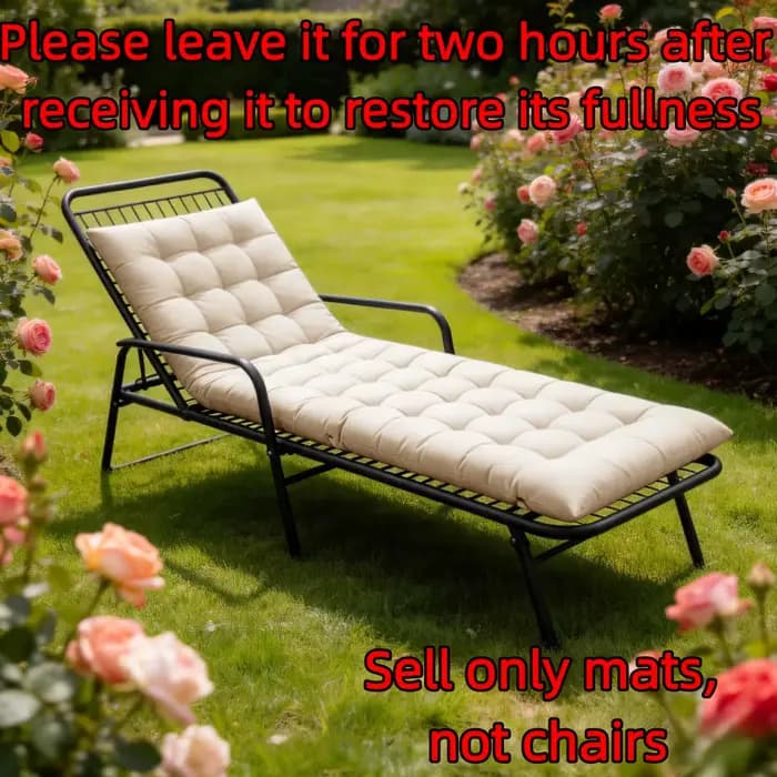 Coussin de chaise matelassé long de 170x53cm, coussin de remplacement multifonctionnel pour mobilier