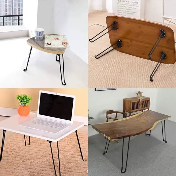 1 pièces pieds en épingle à cheveux en métal pied de Table pieds pliants bricolage pieds de bureau a