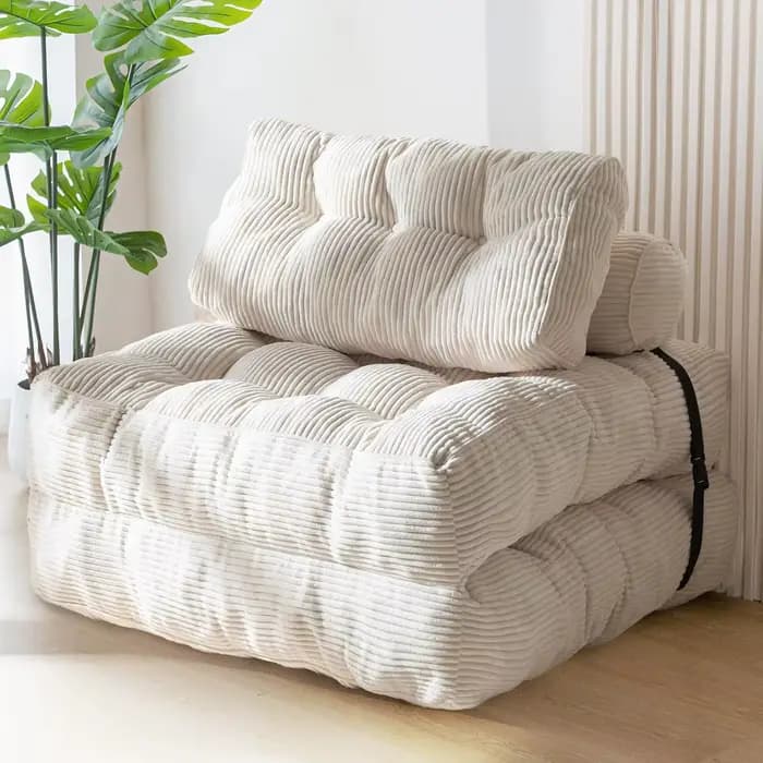 Canapé à Compression sous vide pliable en tissu Simple, coin modulaire, multifonction, décoration no