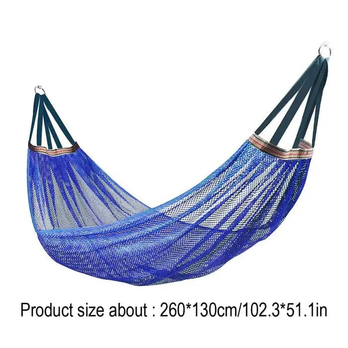 Hamac de jardin de randonnée de Camping en plein air de taille simple et Double de tissu de Parachut