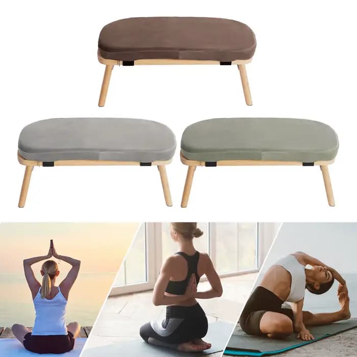 Tabouret de méditation pliable et ergonomique, résistant aux rayures, résistant aux chocs