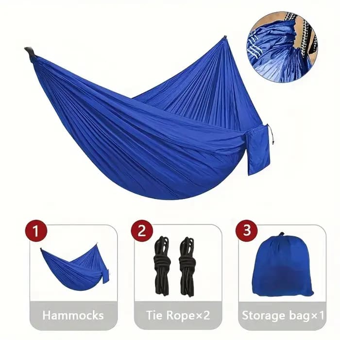 1 ensemble de hamac avec sangles et sac de rangement, matériau textile léger et Durable adapté aux p