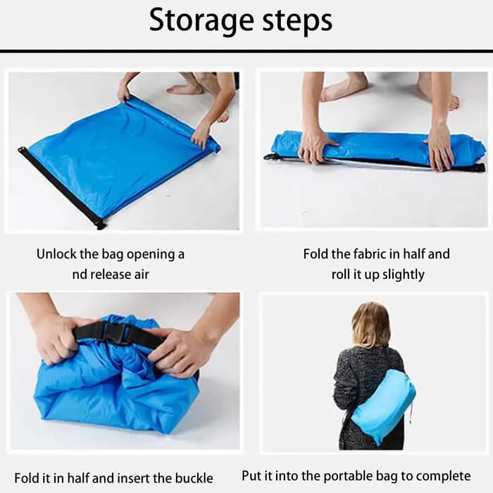 Sac de canapé gonflable paresseux d'air extérieur, canapé de Camping Portable, sac de couchage à Air