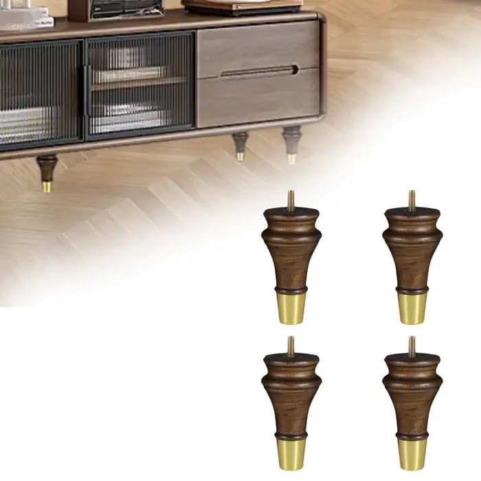 4 pièces pieds de meubles en bois pieds de canapé pieds de Support Design rétro classique moderne re