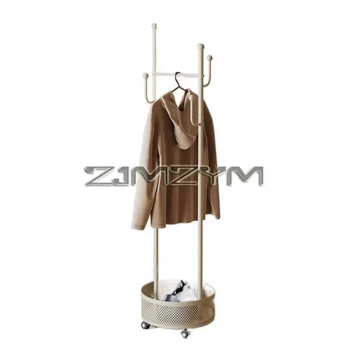 Porte-manteau mobile porte-vêtements debout en acier Durable cintre étagère support de sol porte-man