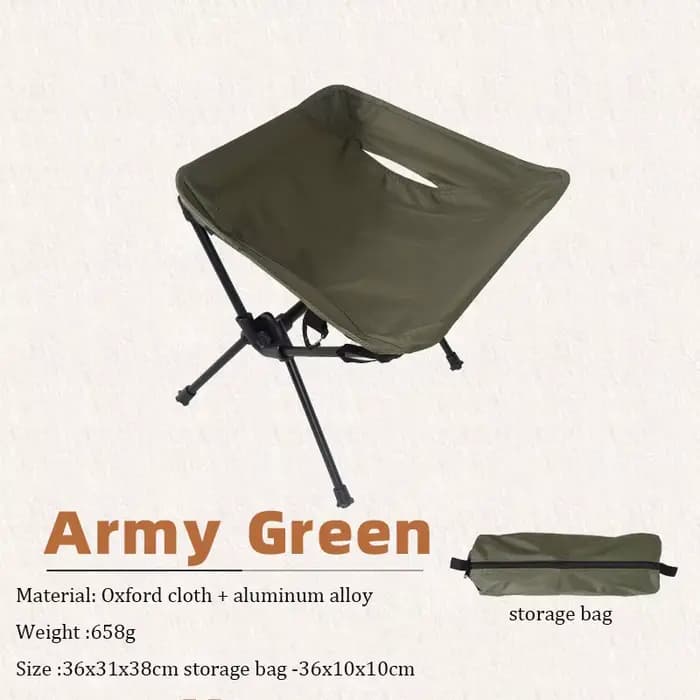 Chaise pliante en alliage d'aluminium pour camping en plein air, tabouret portable ultra léger, tabo