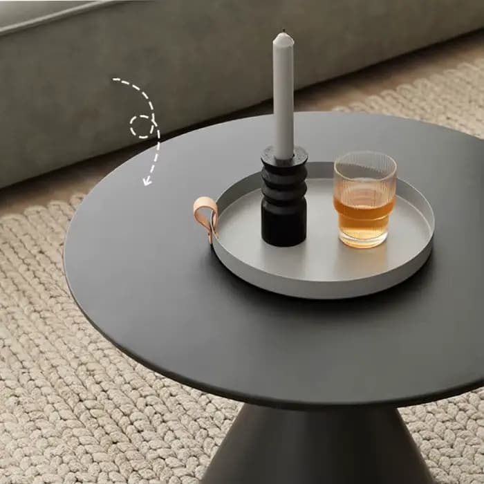 Table basse ronde en métal de luxe, meuble de salon, Table d'appoint de canapé, quelques balcon, Tab