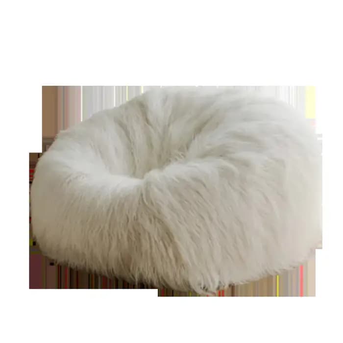Sièges design doux sacs de haricots énorme poilu mignon chaise de détente paresseux chambre canapé b