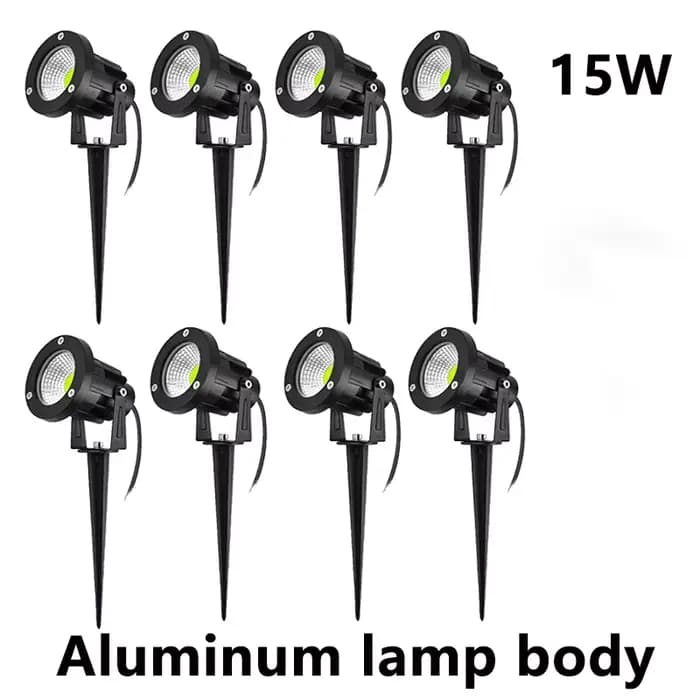 LED lampe de pelouse de jardin 5W 10W 15W extérieur Waterprof IP65 220V110V12V24V paysage Spike ampo