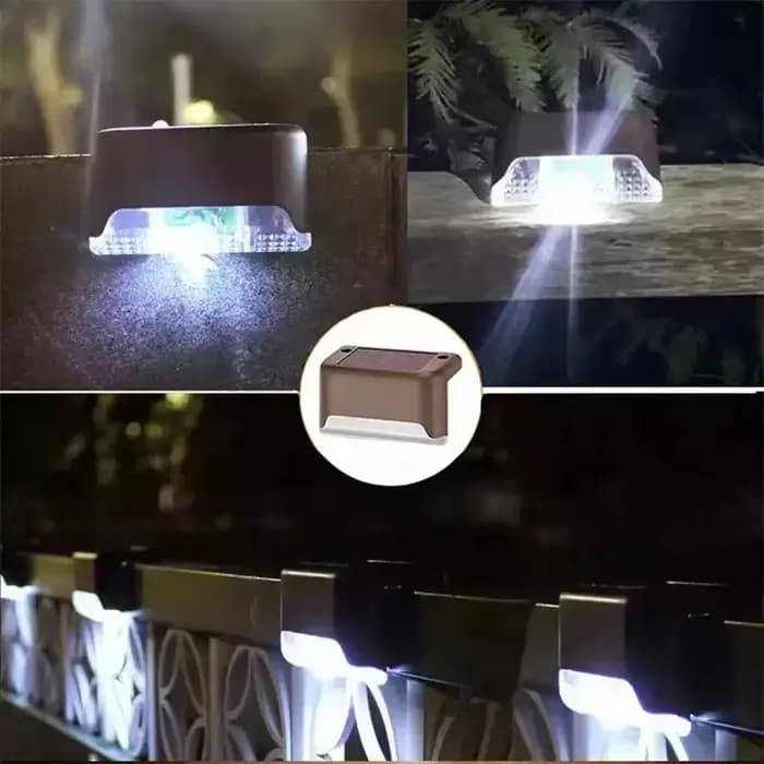 1/4/8/12/pcs LED solaire lumières extérieure jardin lumière pont lampe solaire escaliers lumière éta