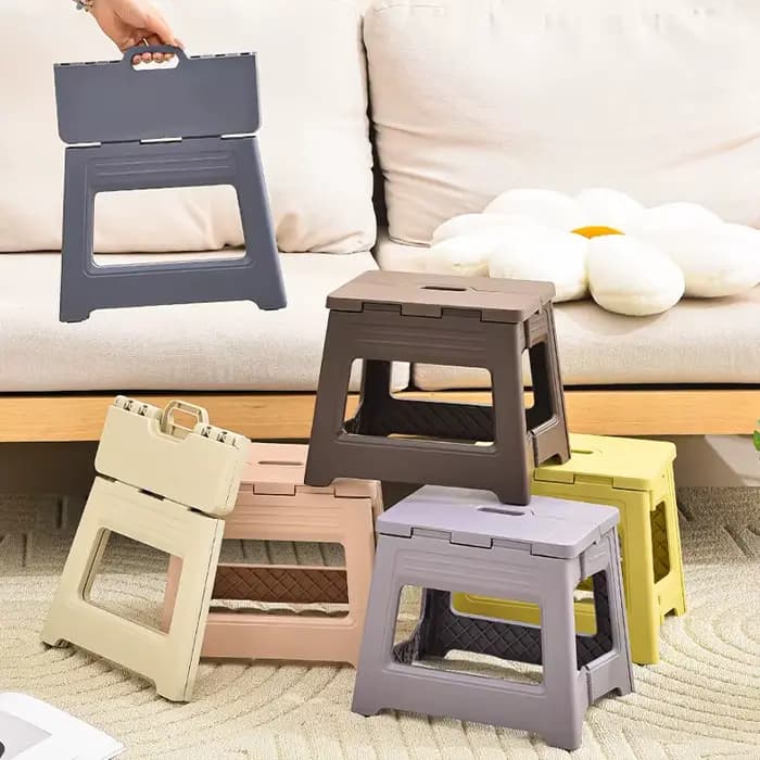 Tabouret pliant portable d'extérieur, petit tabouret en plastique, tabouret de pêche, tabouret de co