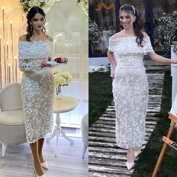 Robe de Rhmi-mollet en organza avec dentelle brodée et paillettes, robes de soirée de Rhluxueuses, p