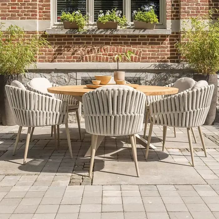 Tables et chaises d'extérieur, mobilier haut de gamme pour cour, résistant à l'eau, protection solai