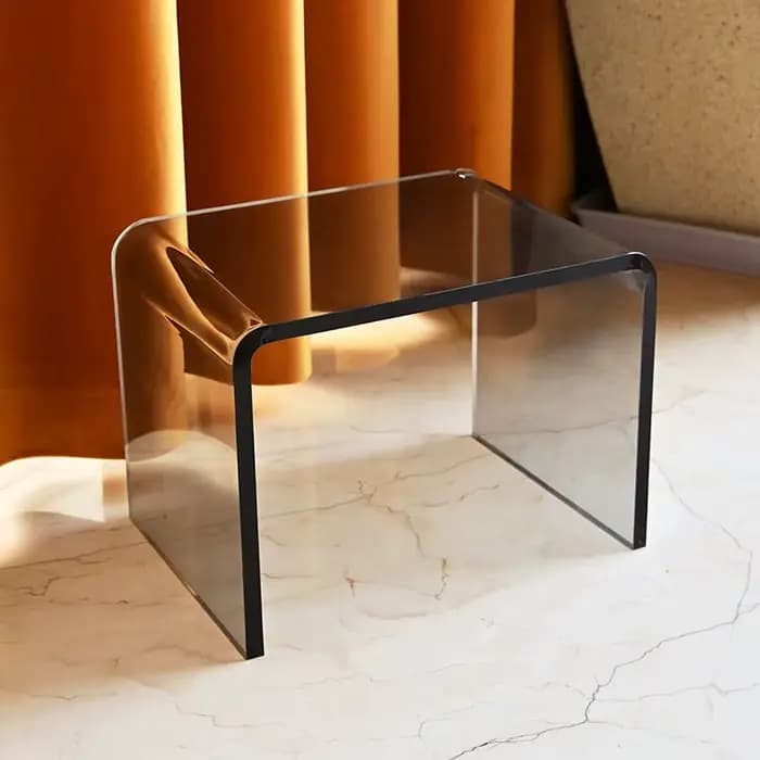 INS acrylique Mini tabouret maison salon canapé Table d'appoint balcon Table basse porte chaussure t