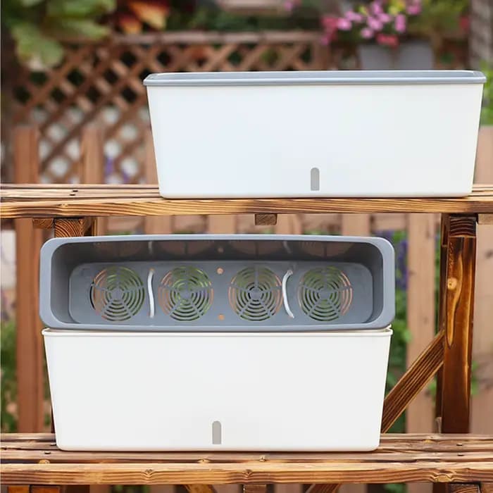 Pots de jardinière à arrosage automatique avec indicateur de niveau d'eau pratique, cadeau pour amis
