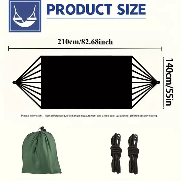 1 ensemble de hamac avec sangles et sac de rangement, adapté aux pique-niques sur la plage, la rando