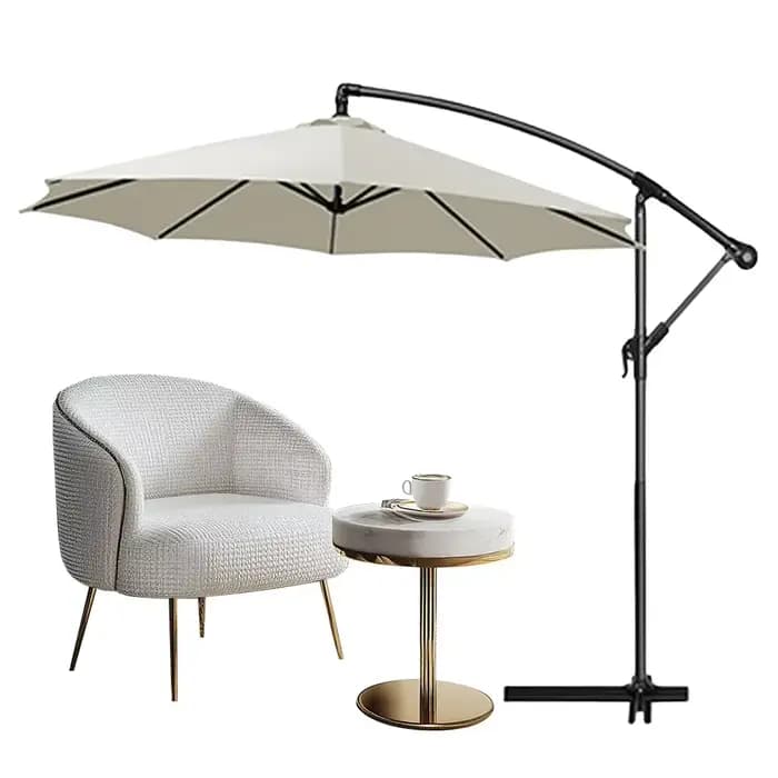 Auvent de remplacement pour parasol de Patio, 10 pieds, 6 nervures, résistant aux UV, couverture de