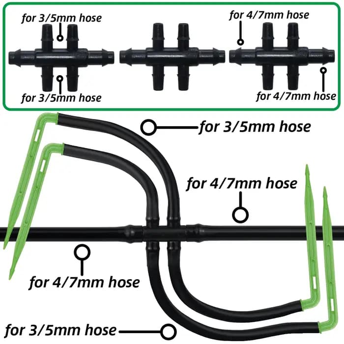 KESLA jardin 4/7mm à 3/5mm tuyau arrosage automatique système d'irrigation goutte à goutte Kit coude