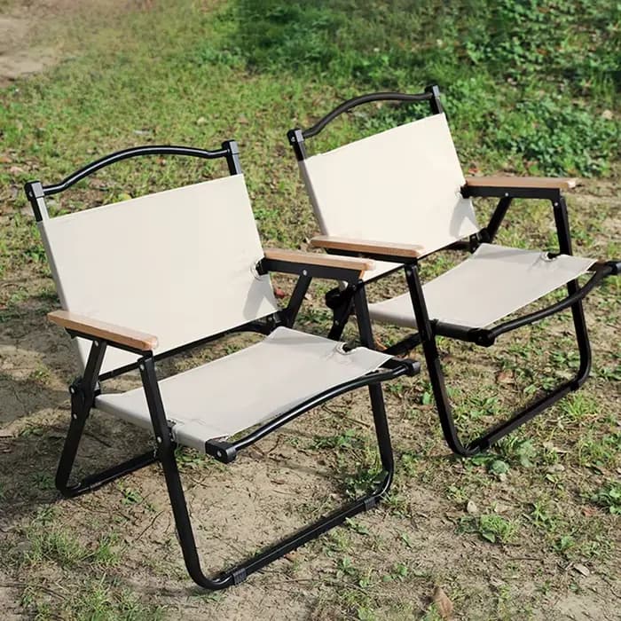 Chaise pliante portable pour l'extérieur, dossier simple, pêche, camping, loisirs, plage