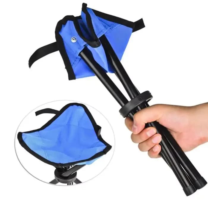 Petit tabouret triangulaire pliant d'extérieur, chaises de pêche, bancs multifonctions de Camping, t
