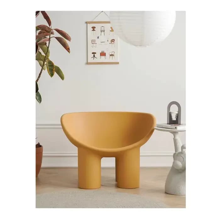 Roly Poly salon loisirs plastique PE canapé éléphant jambe nordique fauteuil canapé intérieur extéri