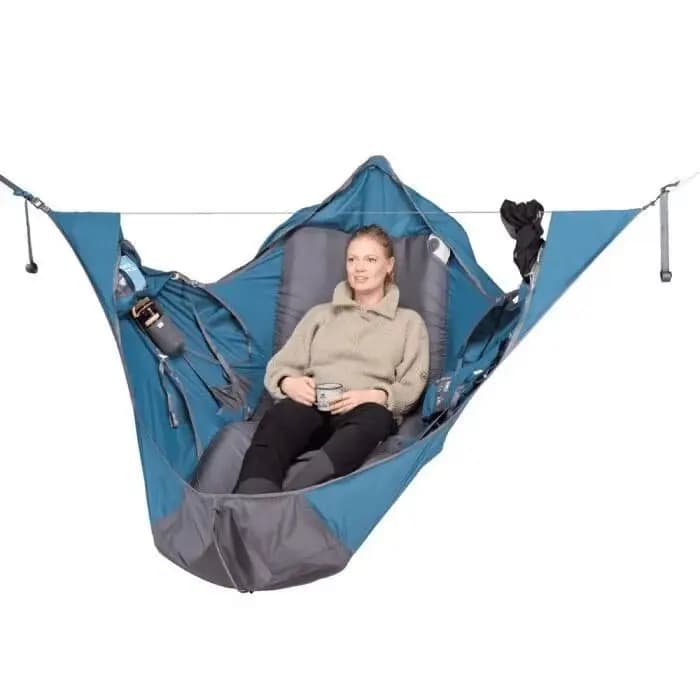 Hamac de camping ultraléger - Hamac portable résistant aux déchirures et anti-moustiques pour la ran