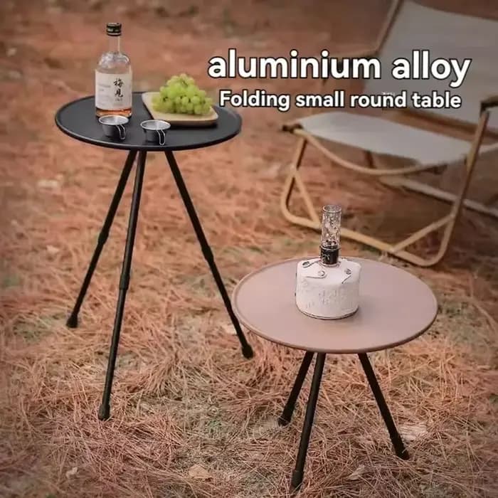 DDPNKL-Petite Table Ronde d'Extérieur, Camping, Loisirs, Pique-Nique Portable Ultra Légère, Table de