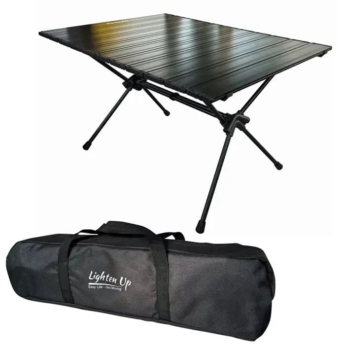 Table pliante d'extérieur portable, facile à nettoyer et avec un bon rangement, hauteur réglable, en
