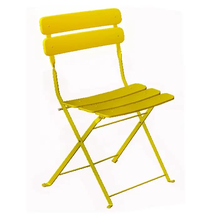 Chaise pliante moderne en acier au carbone pour jardin, Patio, café, Restaurant, chambre à coucher,