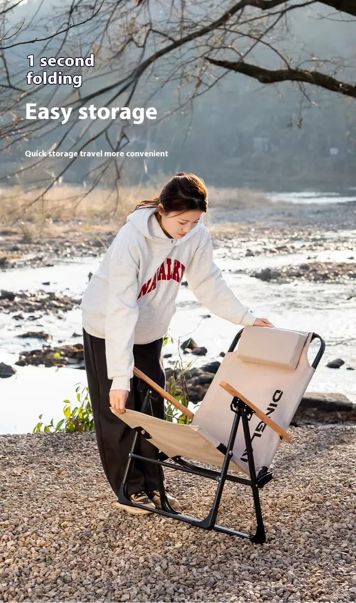 Chaise pliante d'extérieur, pique-nique, Camping, pêche, plage, tissu Oxford, support en acier au ca