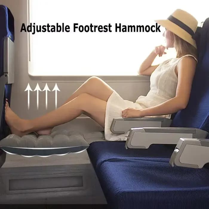 Hamac à repose-pieds réglable avec housse de siège d'oreiller gonflable, chaise pivotante, chaise d'