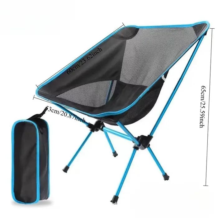 Chaise pliable portable, siège multifonctionnel pour le camping, la pêche, la plage