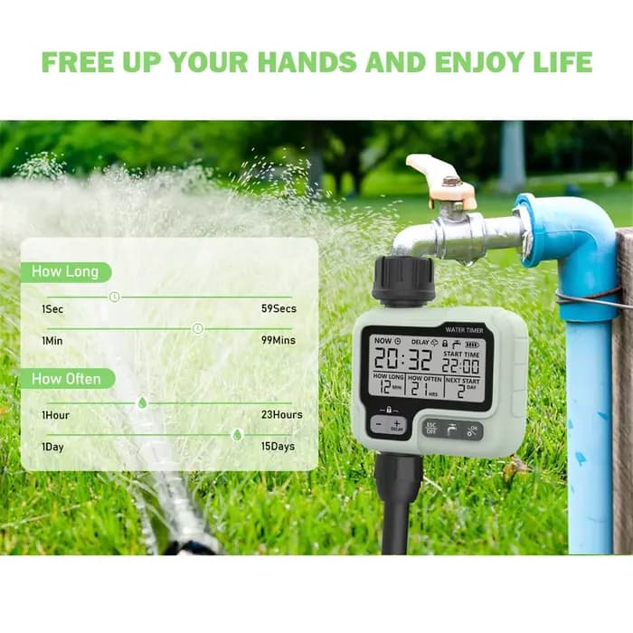 HCT-322 automatique minuterie d'eau jardin numérique Machine d'irrigation arroseur Intelligent utili