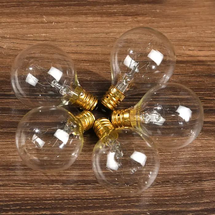 25 pièces ampoules de remplacement G40 ampoule en tungstène lampe 7W 220-240V clair Globe ampoule E1