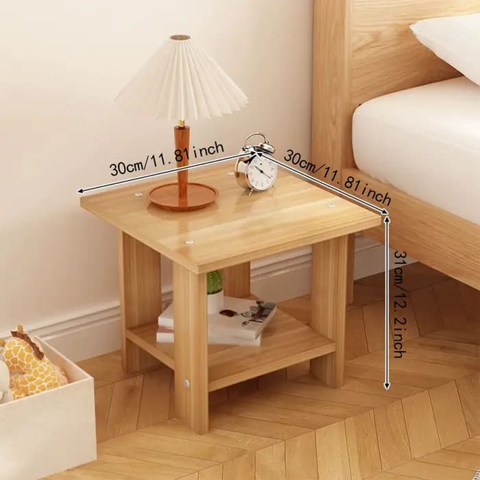 Table d'appoint Double couche en bois, petite Table d'appoint pour canapé, maison, salon, petit appa