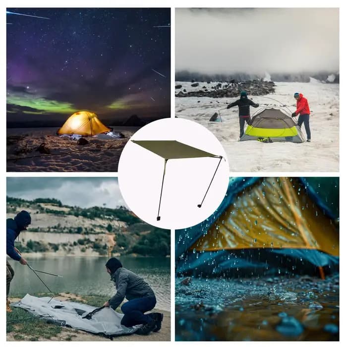 Chaise de Camping auvent chaise de plage auvent ombre robuste Portable pare-soleil abri parapluie po