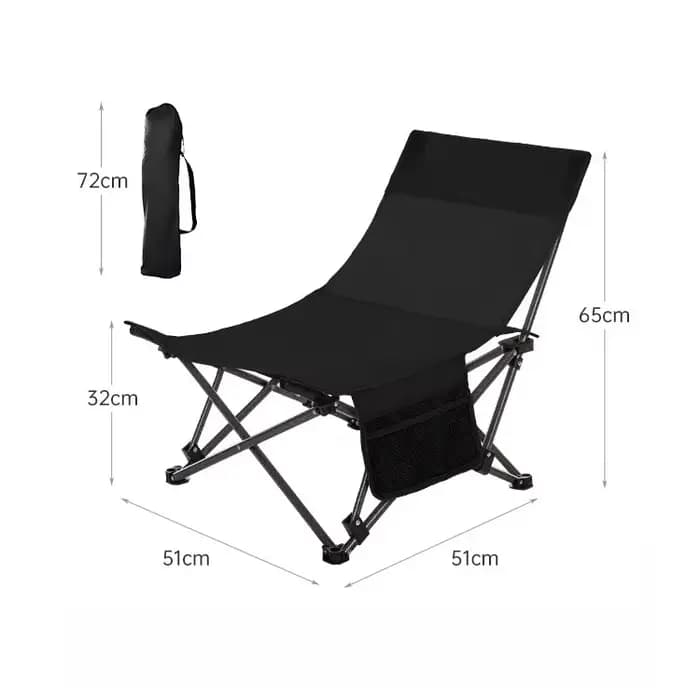 Chaise longue pliante d'extérieur, chaise de bureau portable, tabouret réglable, chaise de camping e