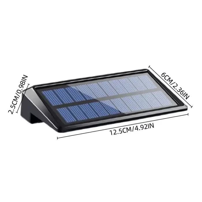 Paquet de 2 appliques murales solaires 4 LED lumières de clôture solaire lumières de pont solaires i