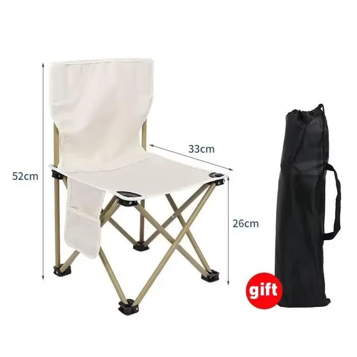 Chaise Pliante Portable d'Extérieur avec Sac de Rangement, Légère, Confortable, Équipement de Campin
