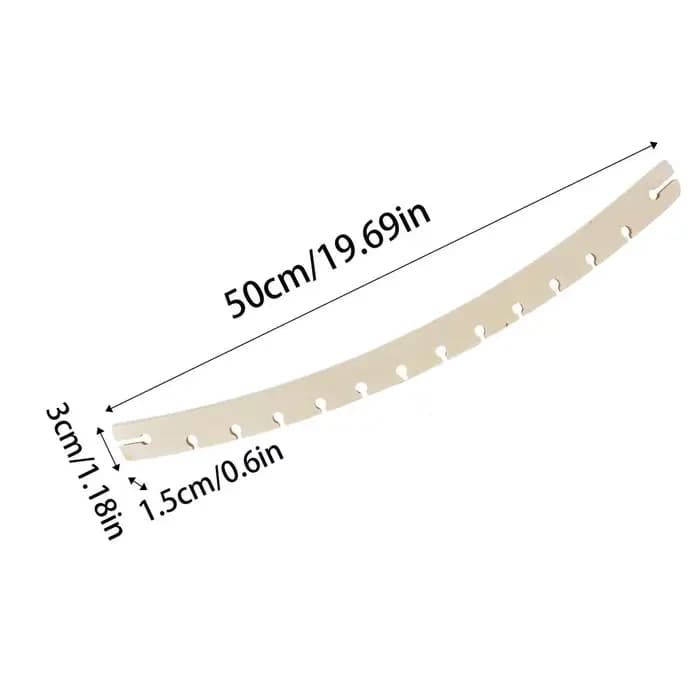 Barre de support pour hamac 50x3x1,5cm, 2 pièces, support arqué détachable à 14 trous, remplacement