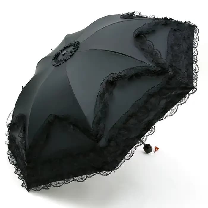 Parasol pliable en dentelle UV soleil et pluie Parasol Vintage pare-soleil parapluie dôme accessoire