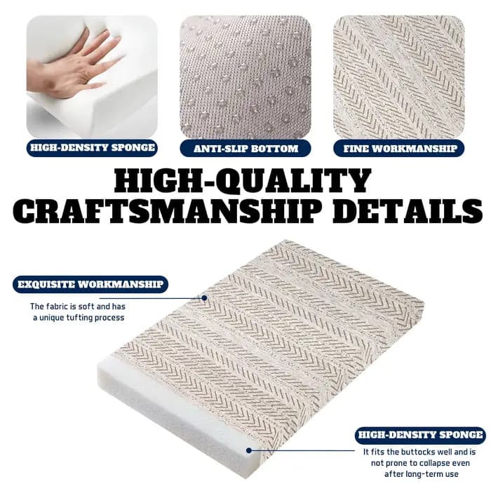 Coussins de banc longs, siège de chaise, canapé, siège, baie vitrée, coussin décoratif 50D, coussin personnalisé hautement élastique